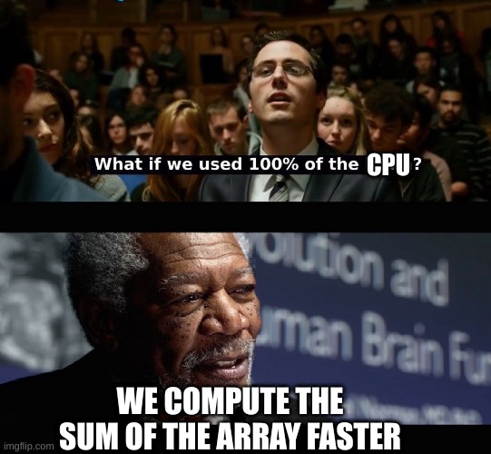 What if we used 100% of the CPU?