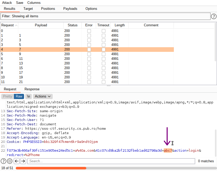 Attack example