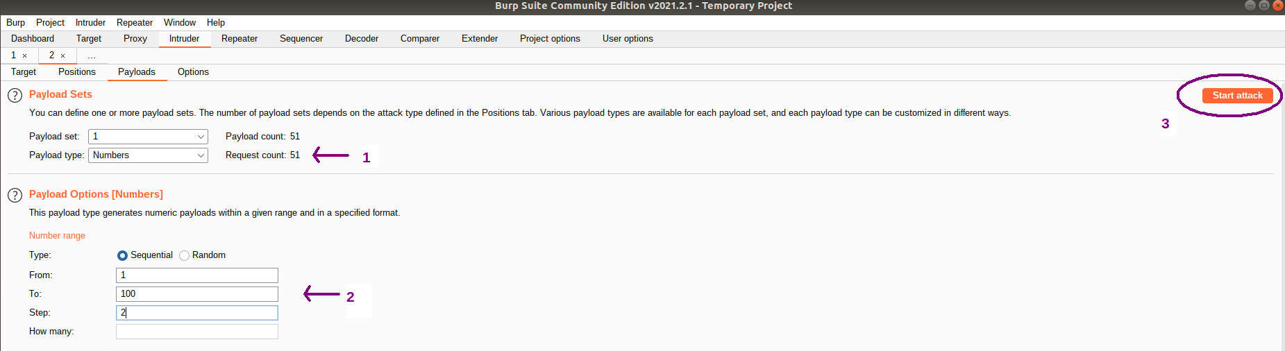 Set payload type